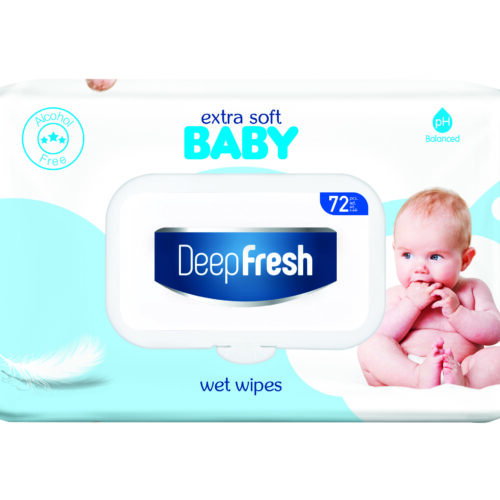 Deep Fresh Extra Soft Wet Wipes 72'pcs