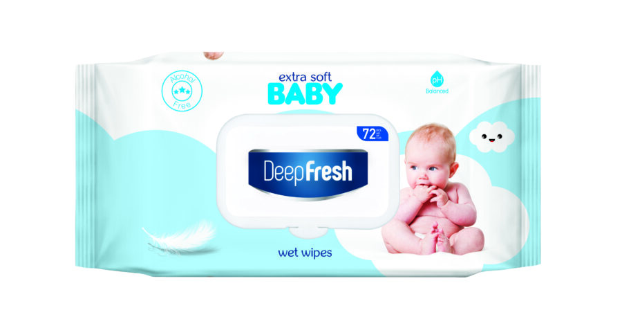 Deep Fresh Extra Soft Wet Wipes 72'pcs