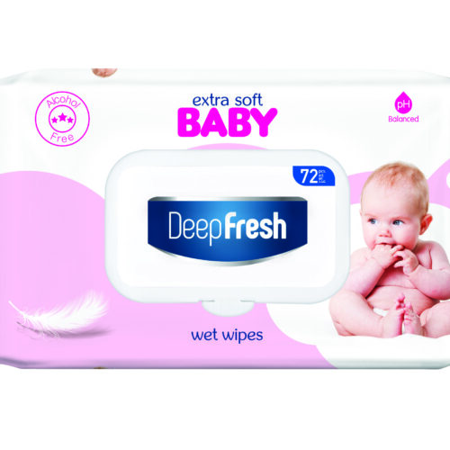 Deep Fresh Extra Soft Wet Wipes 72'pcs